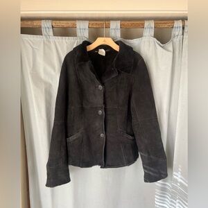 Sawyer of Napa Vintage Women's Black Shearling Coat